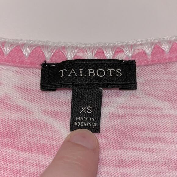 Talbots 3/4 Sleeve Pink Top - Picture 8 of 9